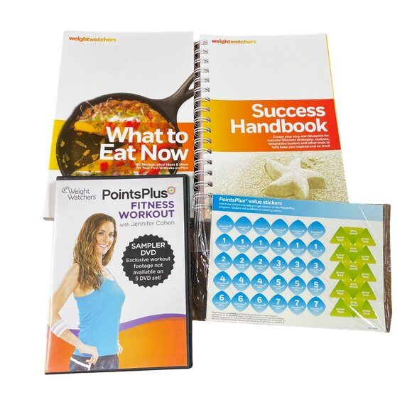Weight Watchers Points Plus u Fitness Workout Success Handbook Stickers What to - Picture 1 of 10
